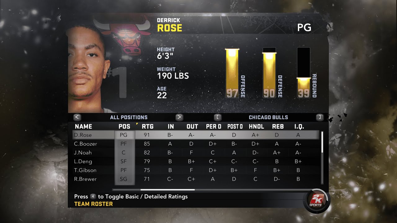 NBA 2K11 Roster as of Final Roster Update (16/06/11)