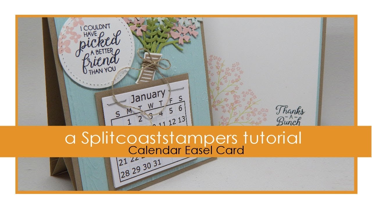 Calendar Easel Card