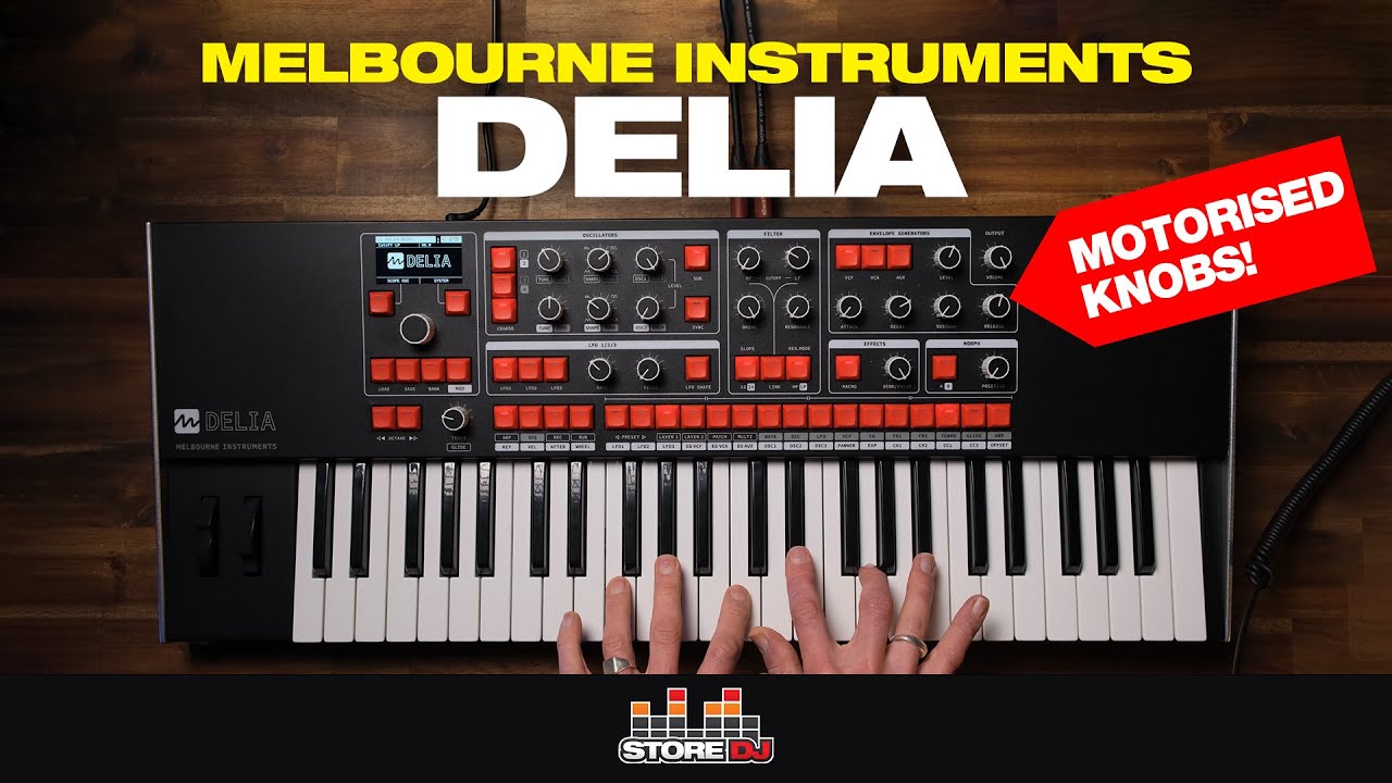 Melbourne Instruments Delia - Motorised Hybrid Synthesizer | Feature Overview