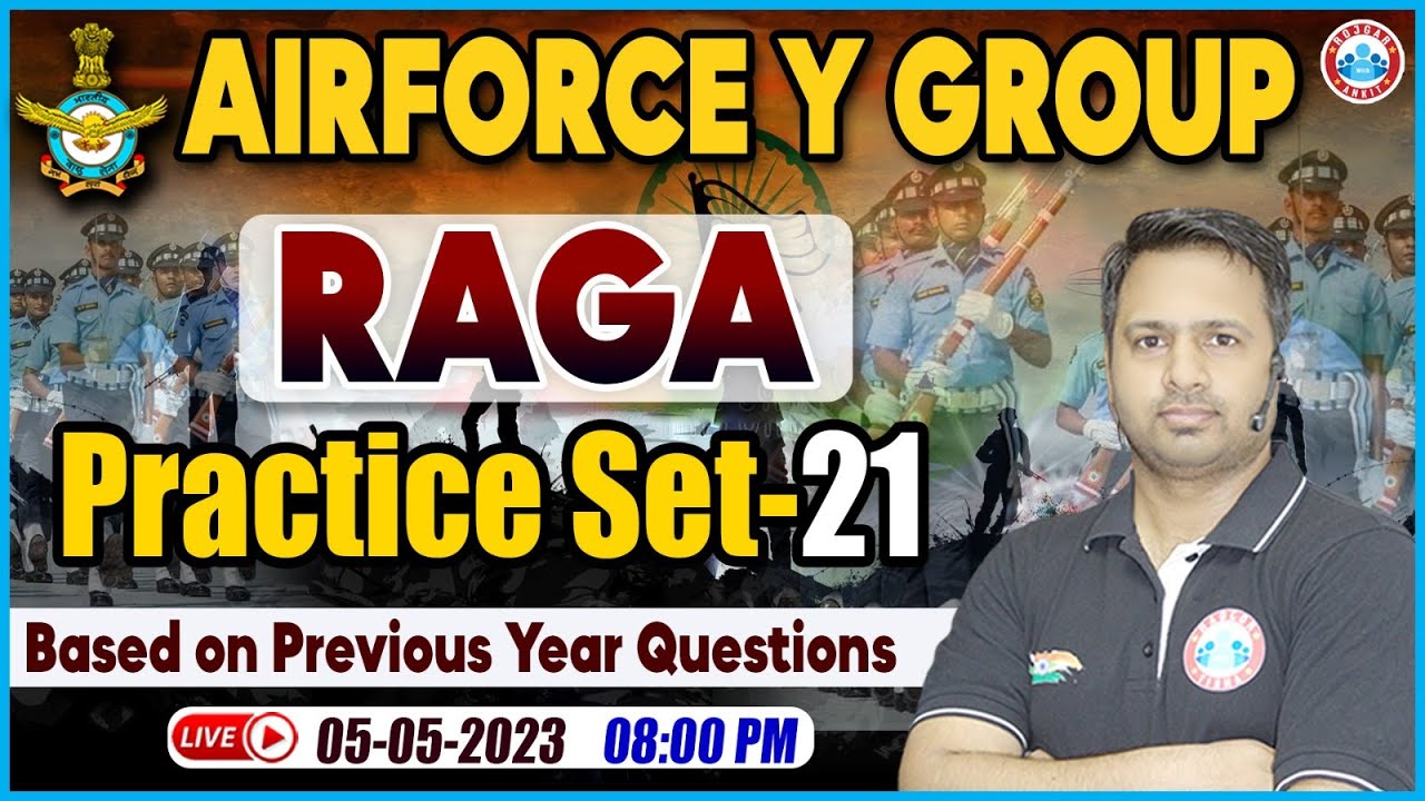 Airforce RAGA Class | Airforce Y Group RAGA Practice Set | Airforce Previous Year Questions