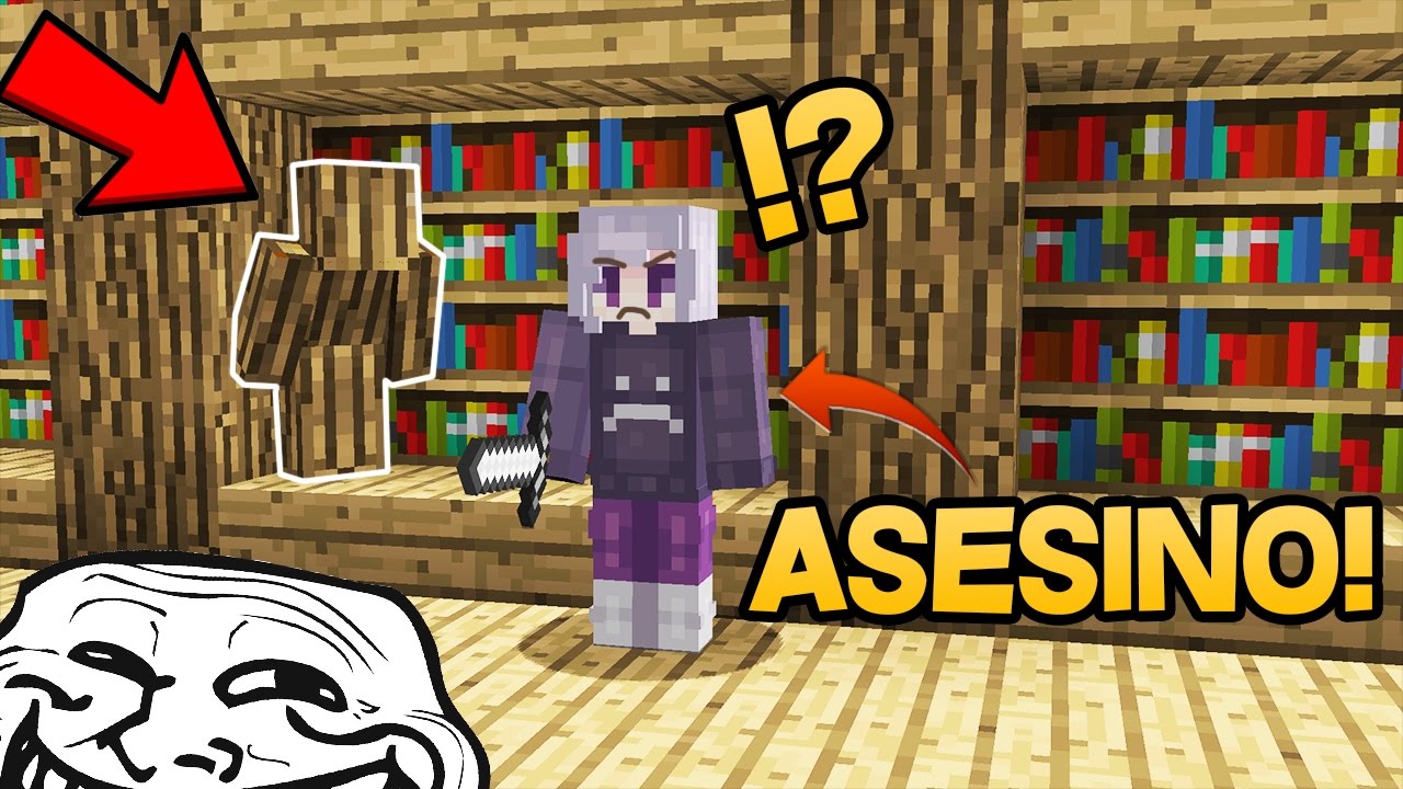 NUNCA CREERÁS COMO NO ME VIO AQUÍ ESCONDIDO 😂 MINECRAFT TROLL | THE MURDER MYSTERY #3