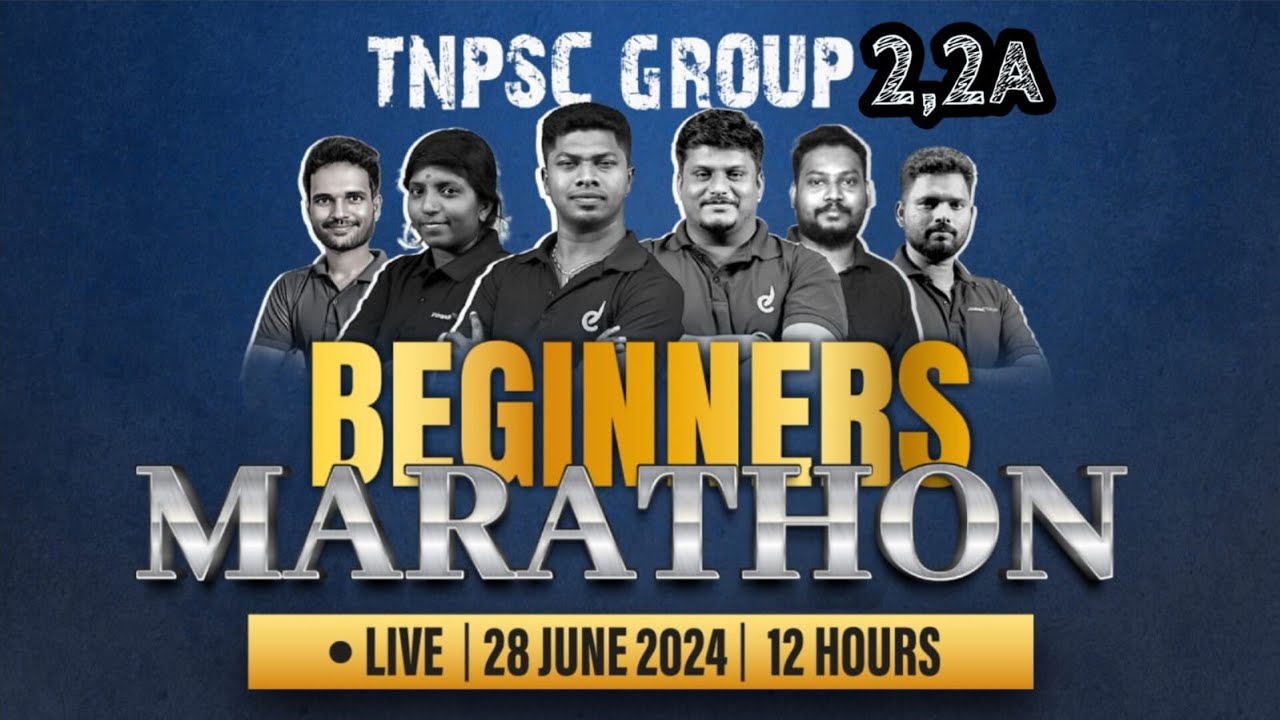 TNPSC Group-2/2A | Special 12 Hours Non Stop Live Beginners Marathon | ஆரம்பிக்கலாமா?? | Race