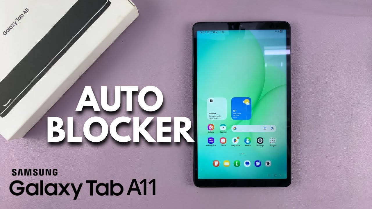 Как включить/отключить функцию автоматической блокировки на Samsung Galaxy Tab A11