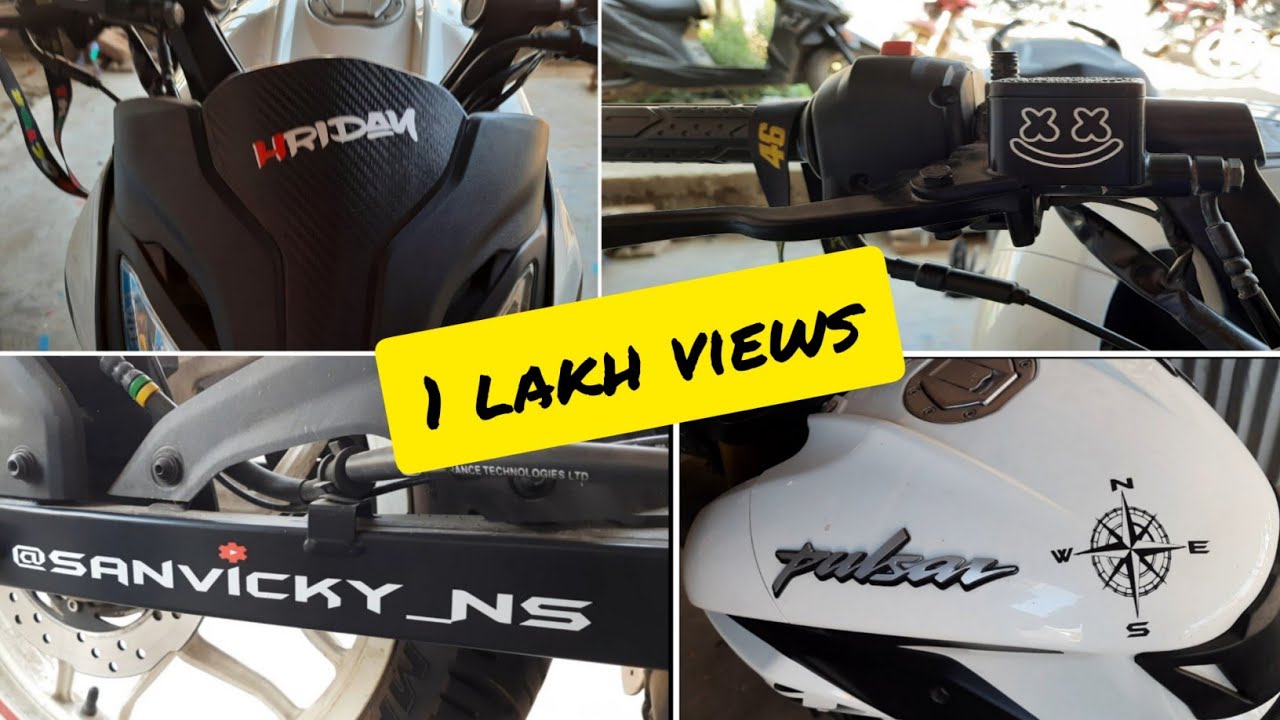 Pulsar NS160 Stickering | Bike Stickering | Tank Stickering |Bike Review| sanvicky_Ns