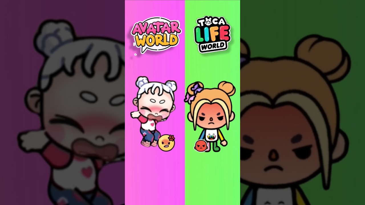 Avatar VS Toca🩷Toddler Emotion👶❤️#avatarworld #tocaboca #pazu #toca