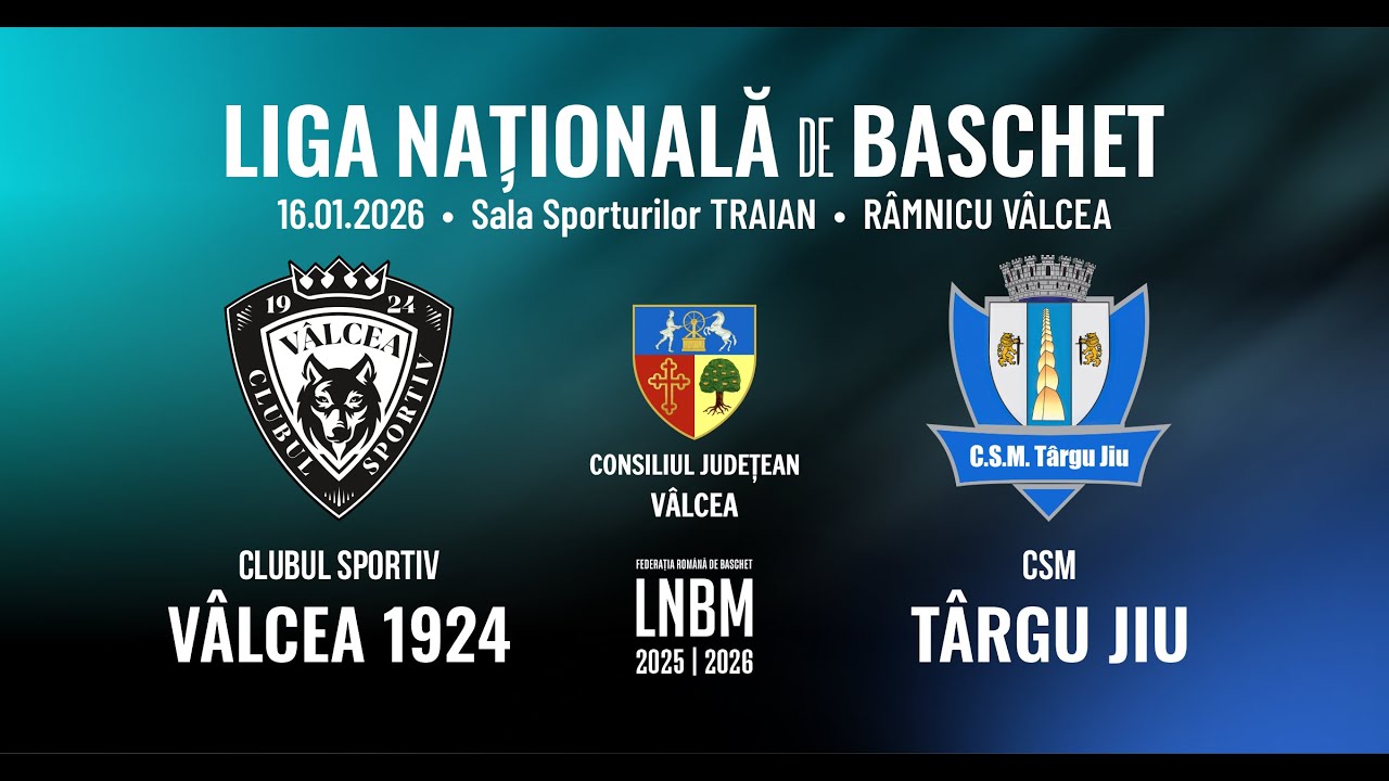 LIVE | CS Vâlcea 1924  VS  CSM TARGU JIU - 16.01.2026