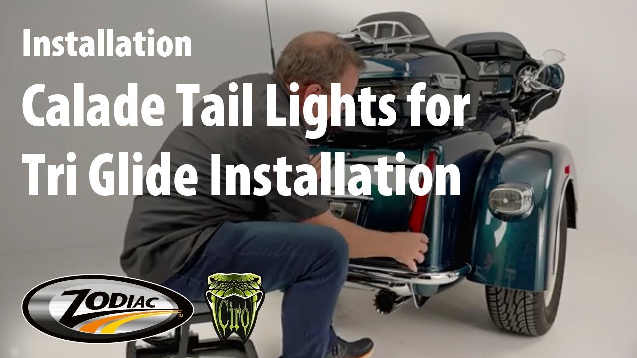 Calade Tail Lights for Tri Glide Installation