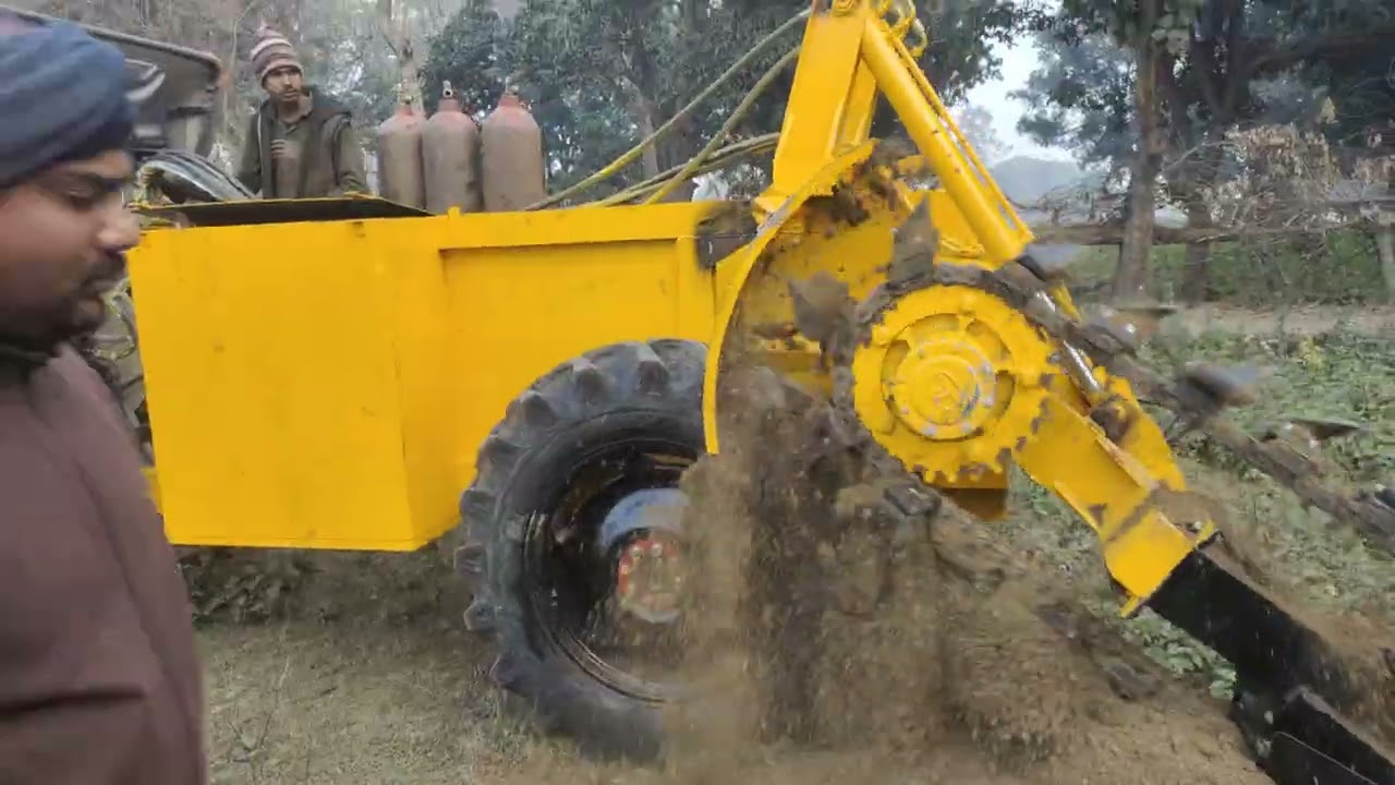 Trencher Machine Trolly type 8400006576 #youtebushort #agriculture #equipment