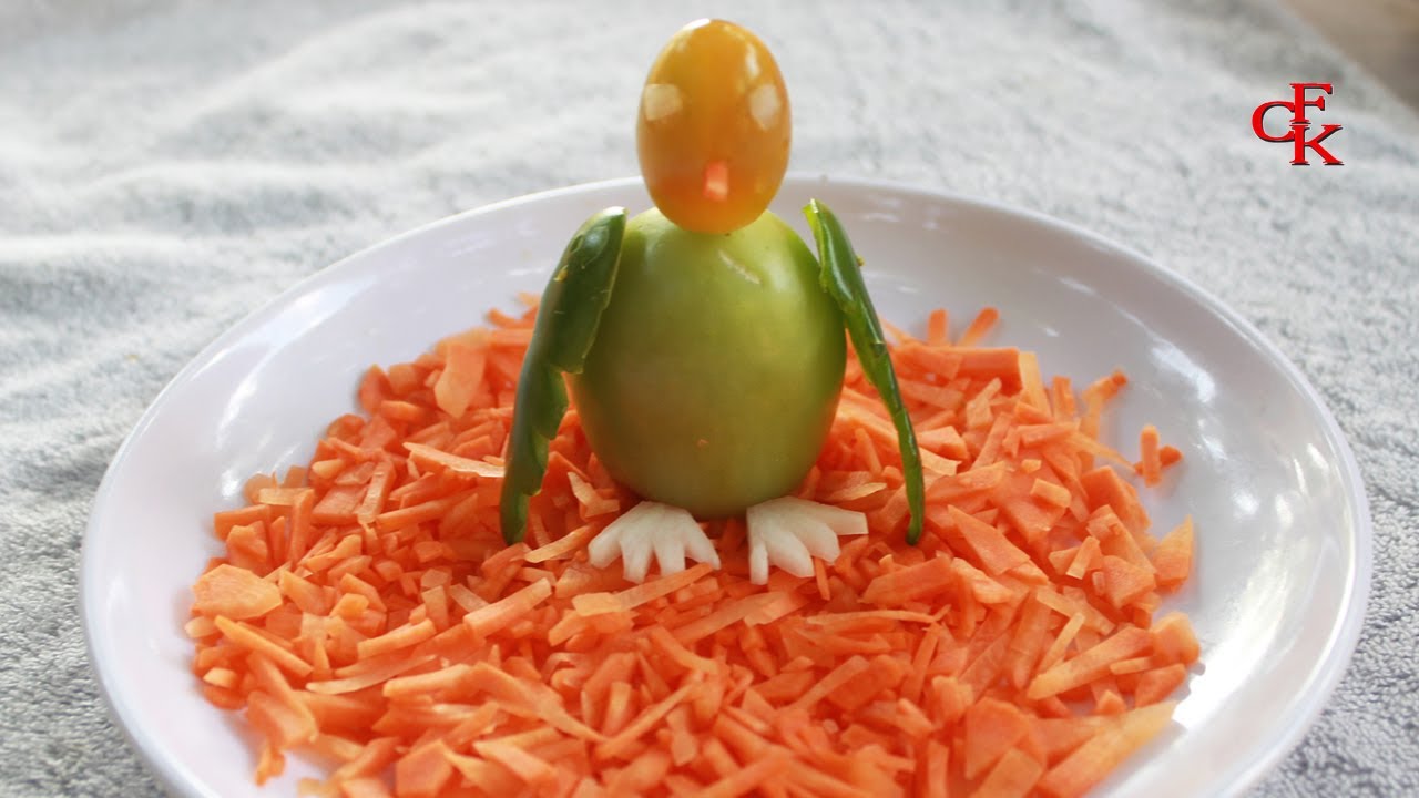 Fruit Vegetable Carving Garnish  Tomato Cutting Garnish | By Chansok Fruit Art