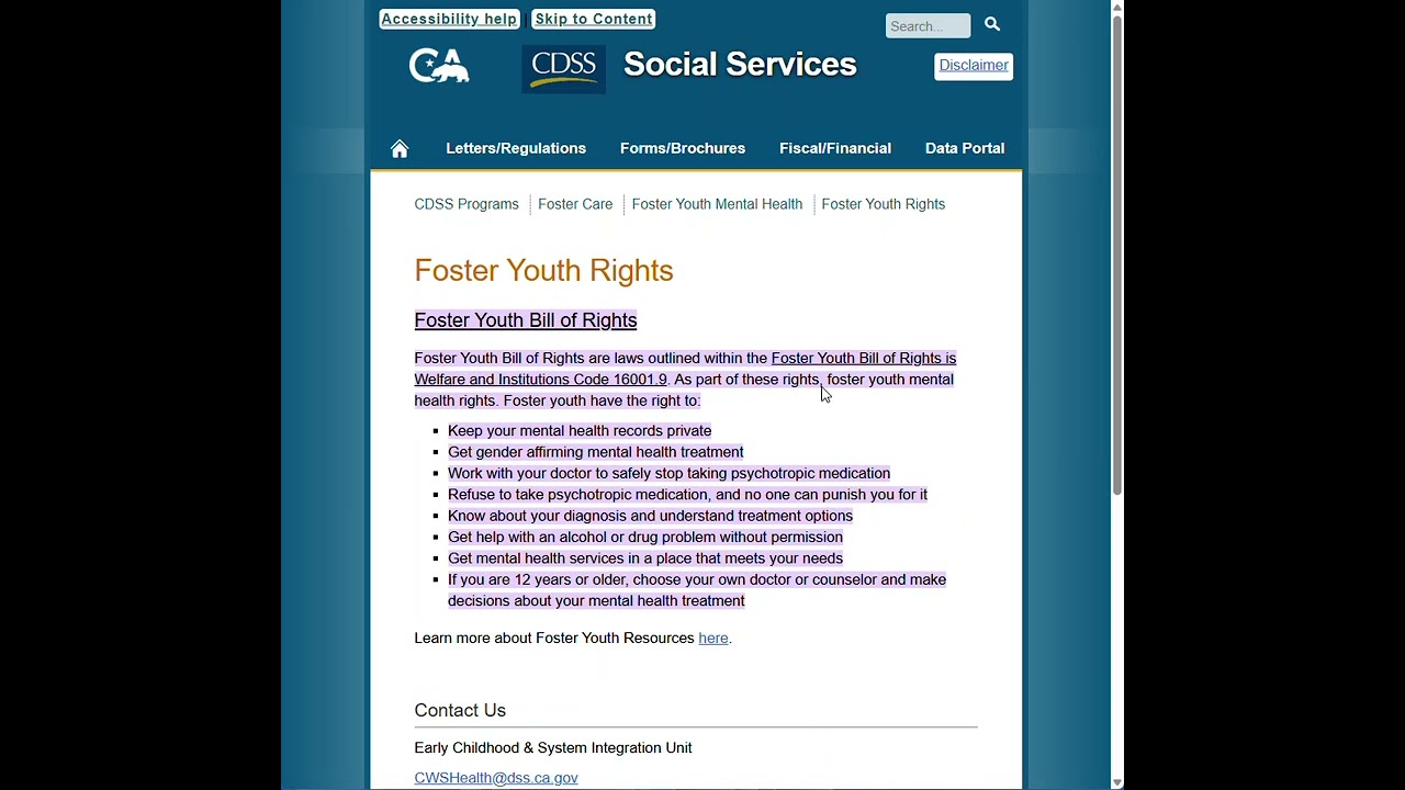 SWHS/HSER 350 - Finding clients rights using a Google Search