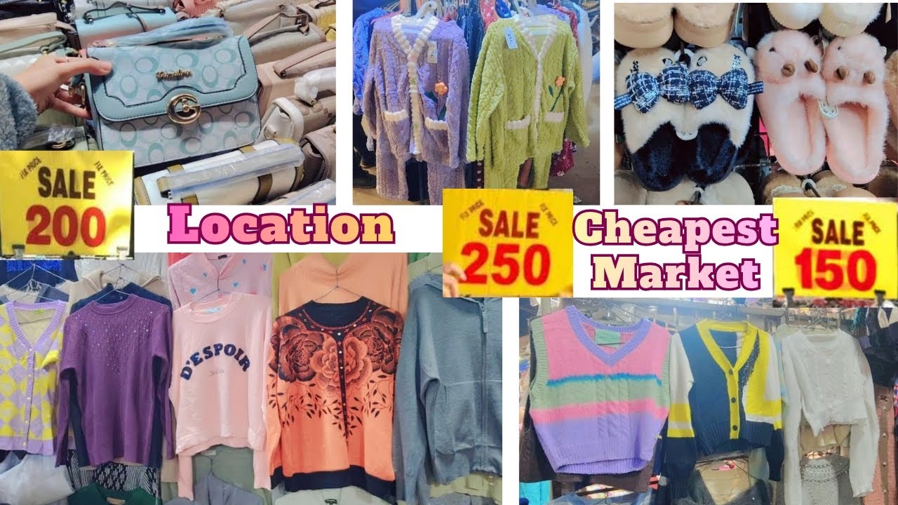 Krishna Nagar Market mai lag chuki hai winter collection ki sale #krishnanagar #market 