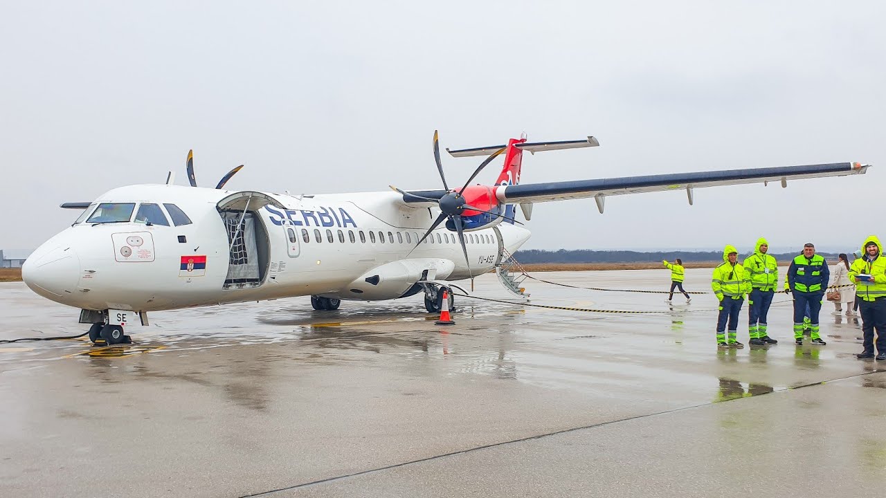 TRIP REPORT | NEW TERMINAL | Nis to Belgrade | Air SERBIA ATR72-600