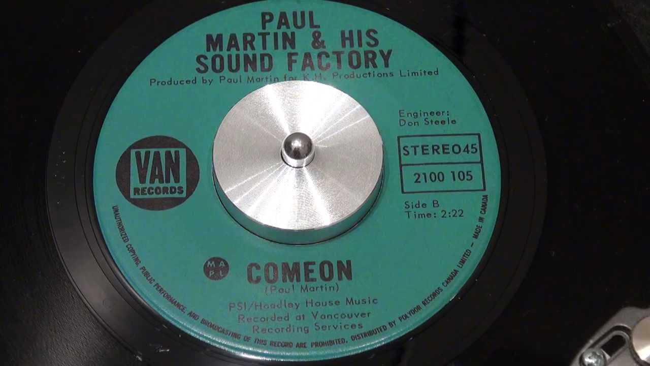 PAUL MARTIN & HIS SOUND FACTORY - Comeon - 1968 - VAN RECORDS