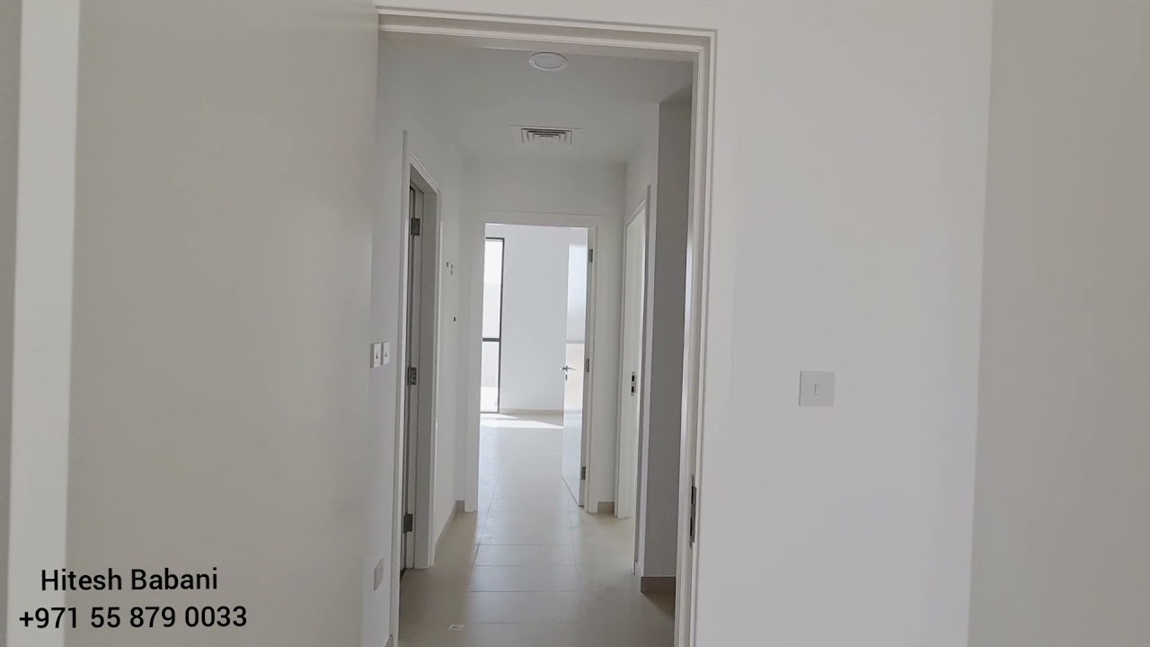 3 Bedroom with Maids Room Townhouse 2,233 SQFT Middle Unit in Cherrywoods by Meraas Dubai UAE