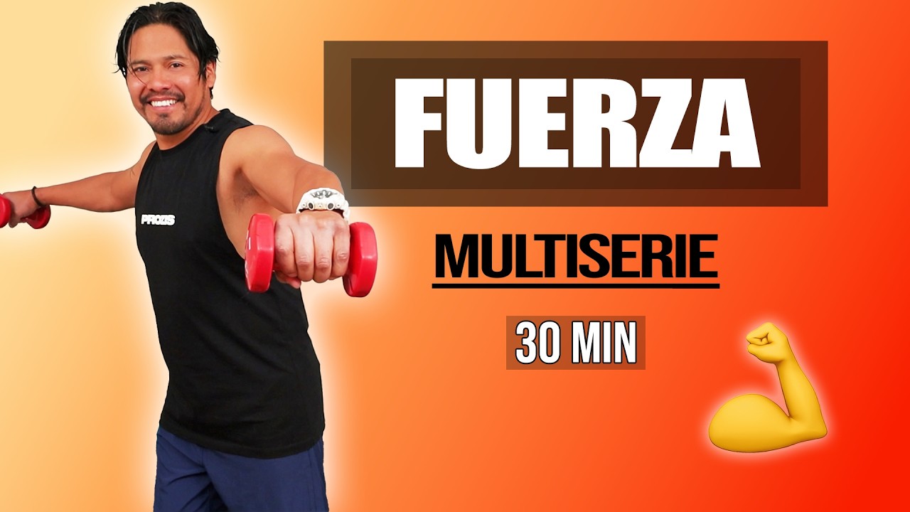 FULL BODY FUERZA 30 MIN | Con Mancuernas #sientetejoven