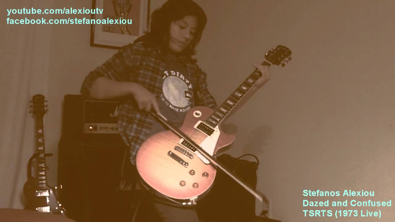 Stefanos Alexiou - Dazed and Confused by Led Zeppelin (full 1973 TSRTS Guitar cover)