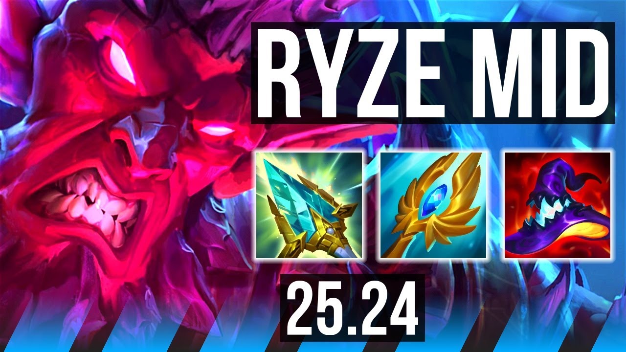 RYZE vs FIZZ (MID) | 55K damage, 5k gold comeback | EUW Master | 25.24