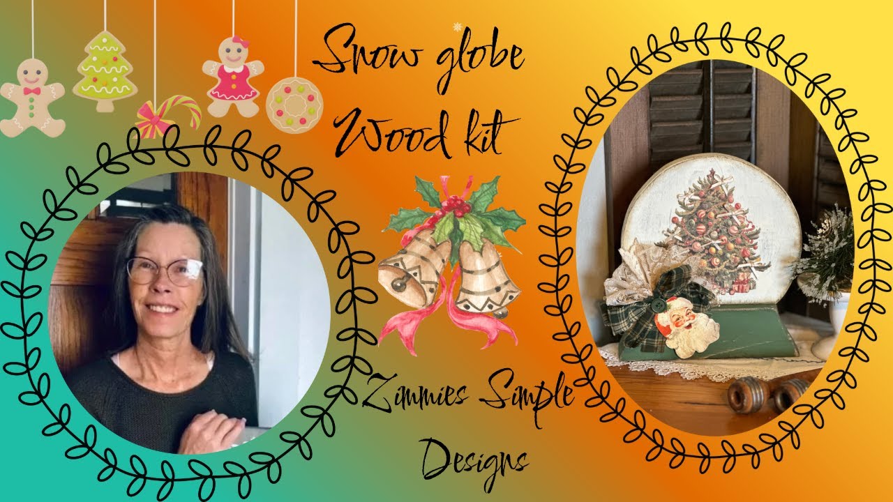 This Snow globe Wood kit/Easy snow globe/DIY snow globe/Snow globe DIY/Rustic winter tutorial