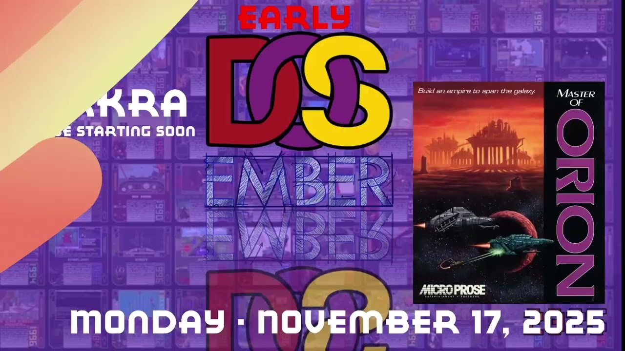 Early DOSember starts NOW.  EARLY DOSEMBER! Master of Orion, a game close to my heart. #Love #DOSemb