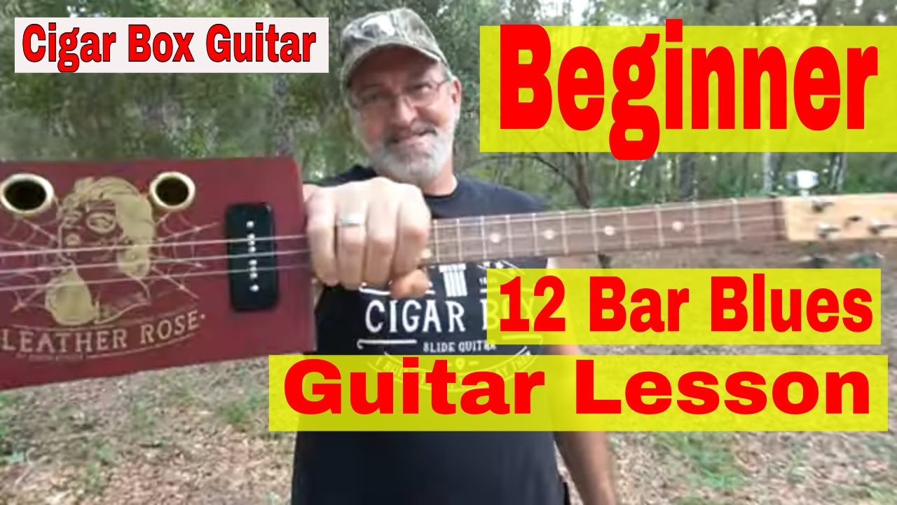 Cigar Box Guitar - Beginner 12 Barr Blues Guitar Lesson