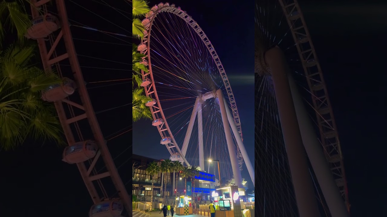 Ain Dubai - The gigantic ferris wheel. World&rsquo;s tallest observation wheel. #dubaiattractions