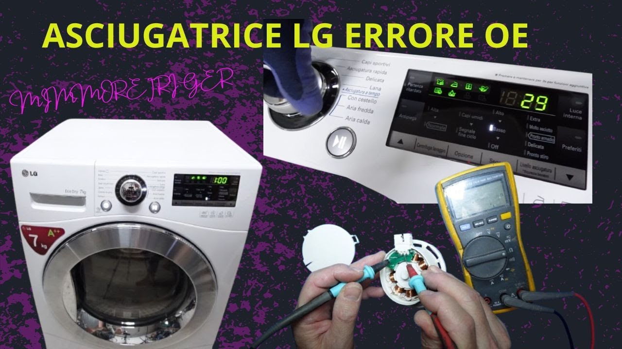 asciugatrice LG errore OE