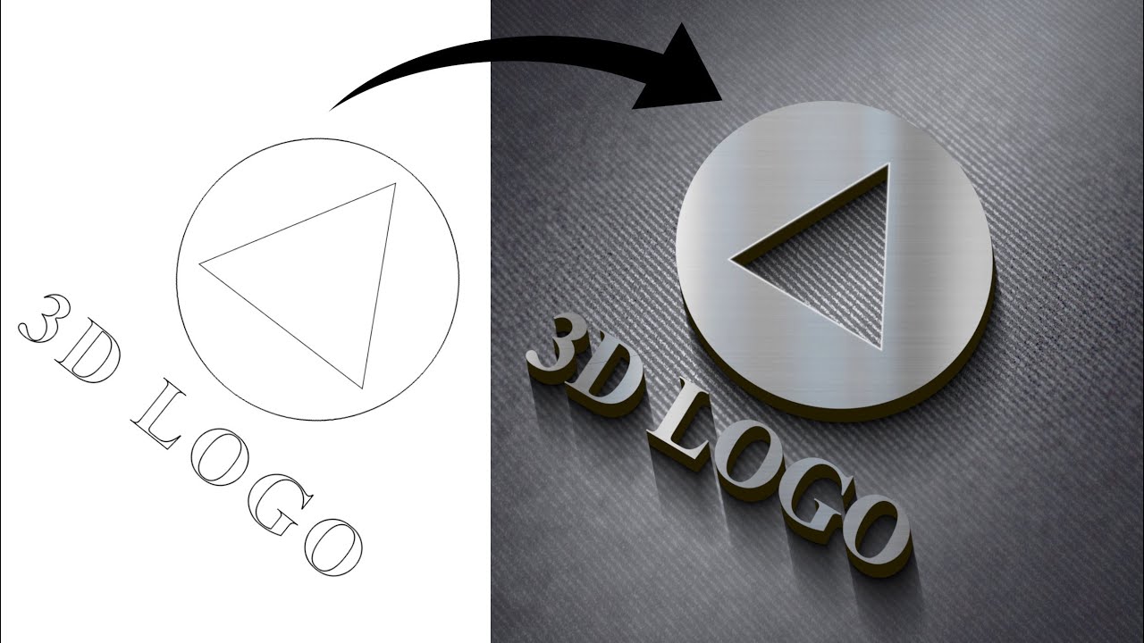 How to Design 3D Logo from the scratch in Gimp (Photoshop Alternative)
