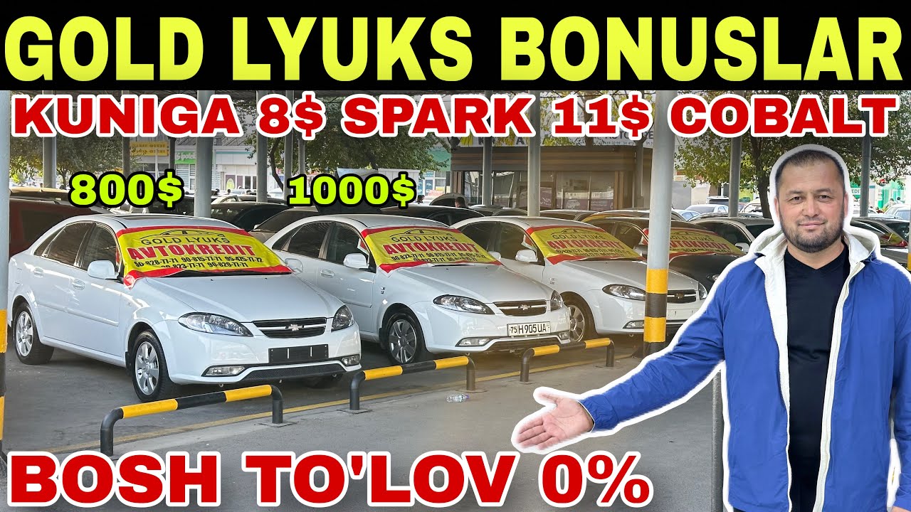 &ldquo;Gold Lyuks&rdquo; AVTO KREDIT NARXLARI SERGELI MOSHINA BOZORI 2025 Oktyabr&hellip;