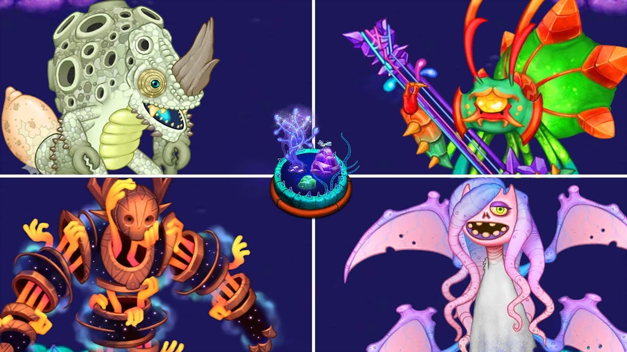Ethereal Island - All Monsters & Eggs (All Sounds & Animations) | My Singing Monsters