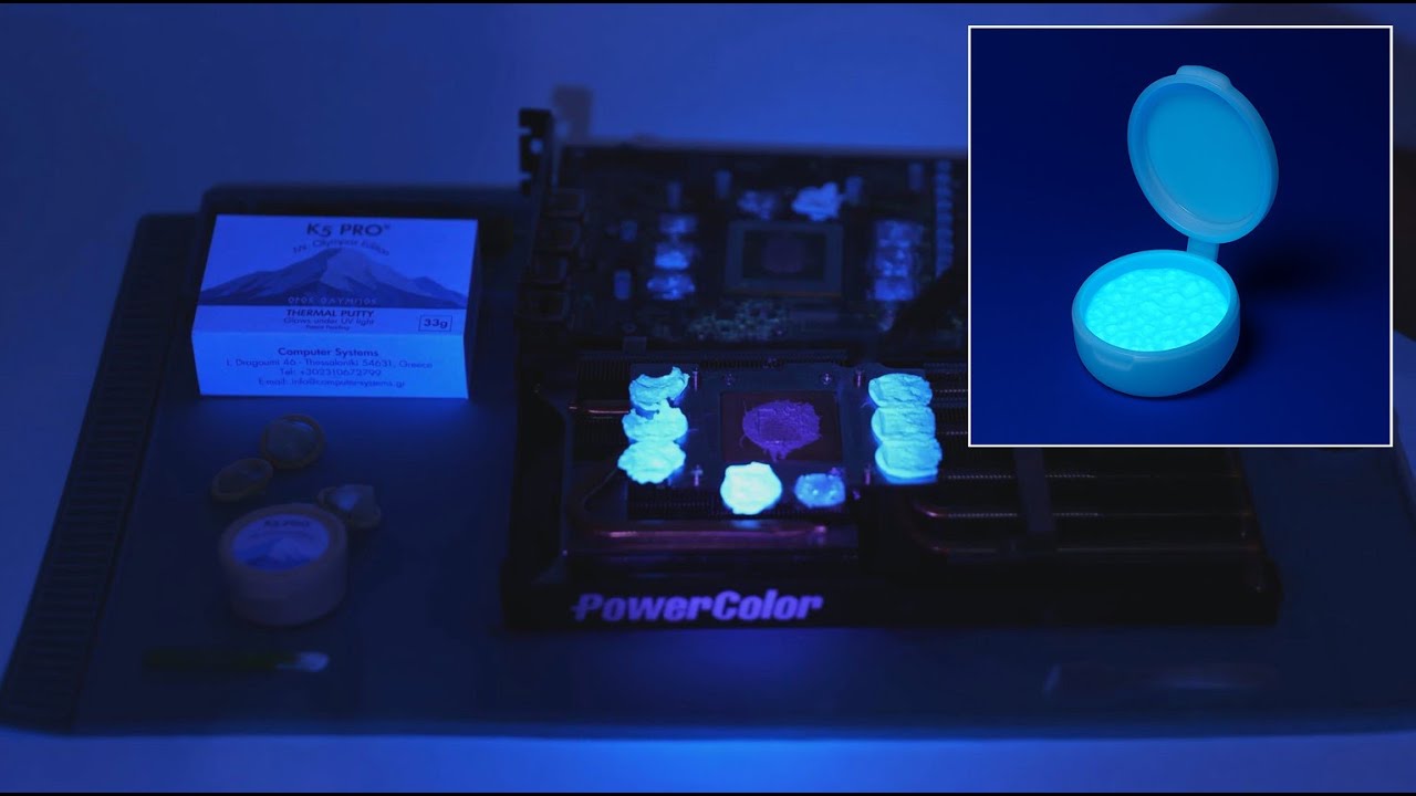 RX 5700 XT Red Dragon Repaste (UV Thermal Putty) | K5 PRO Mt. Olympos Edition