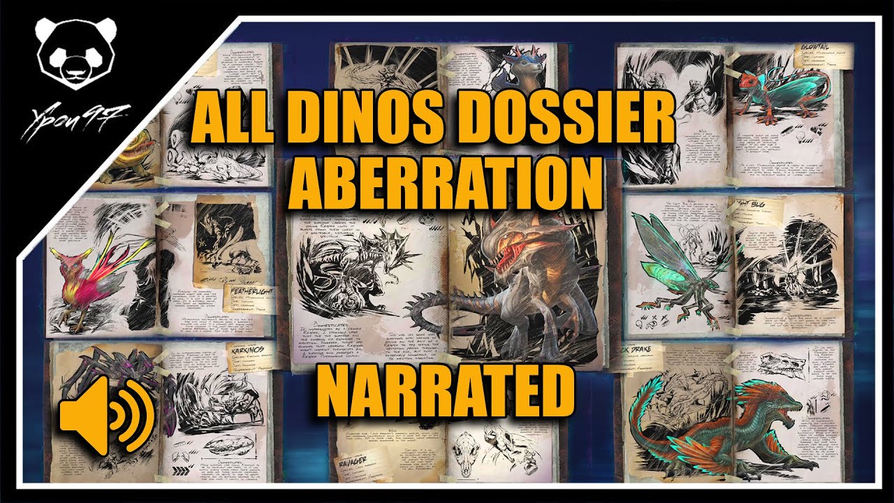 All Dinos Dossier - Narrated By Madeleine Madden - Aberration | ARK: Survival Evolved