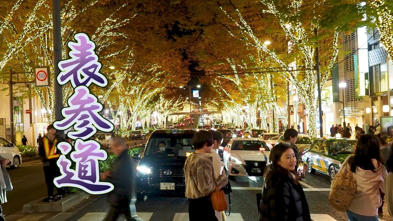 TOKYO【Christmas Lights】OMOTESANDO 2019.  Google #Pixel presents.表参道 #4k