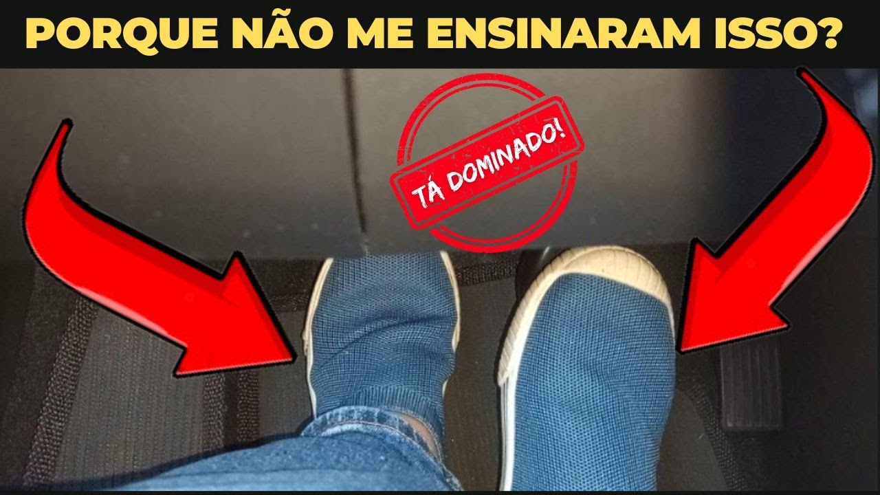 ⛔️ Não mexe mais no pé da embreagem e só move o carro no freio!