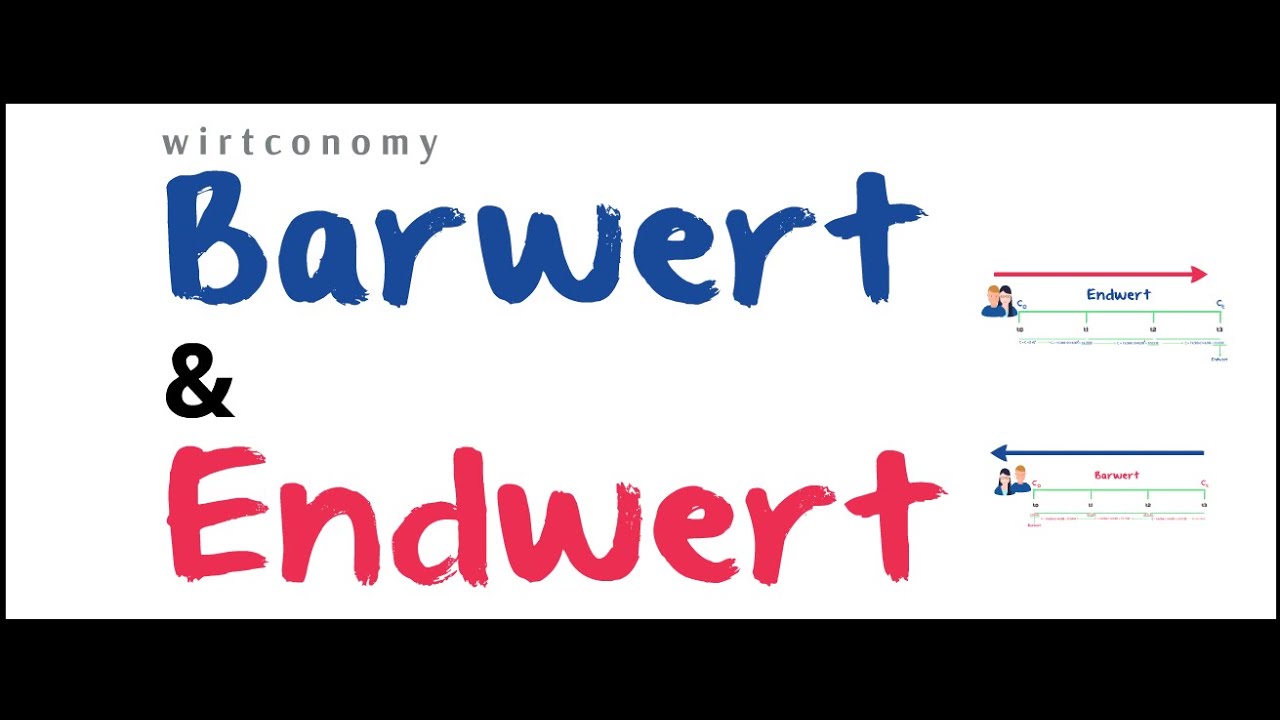 Barwert und Endwert | einfach erklärt | Beispielaufgabe | wirtconomy