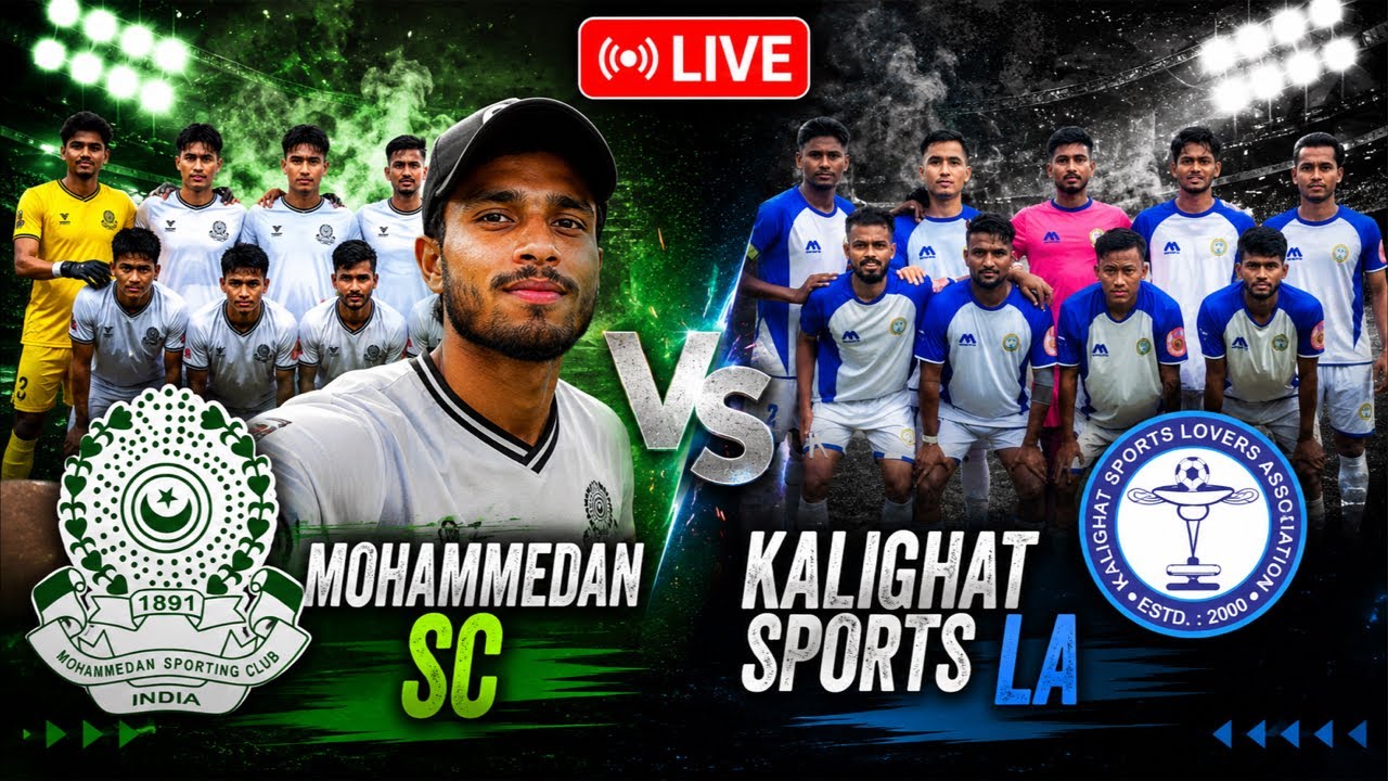 Mohammedan SC vs Kalighat Sports LA | Calcutta Football League 2026 Live | FSN