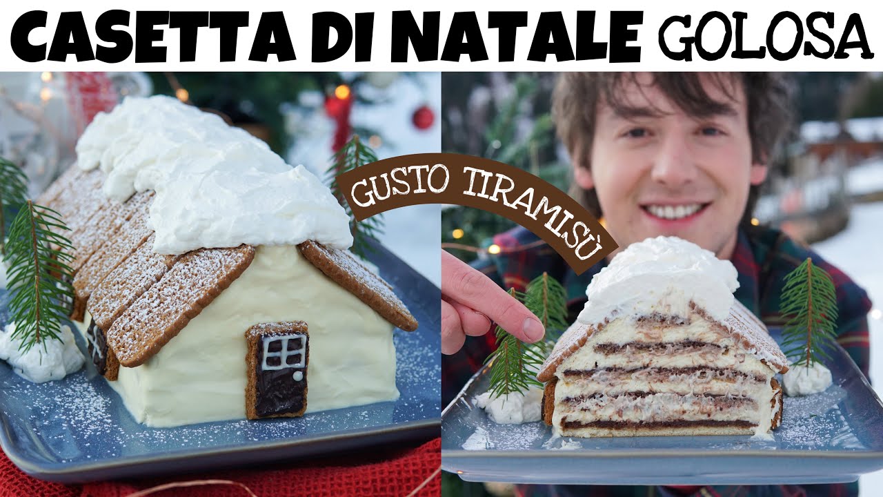 CASETTA DI NATALE AL GUSTO TIRAMIS&Ugrave;: dolce delizioso per le feste - ricetta facile | Davide Zambelli