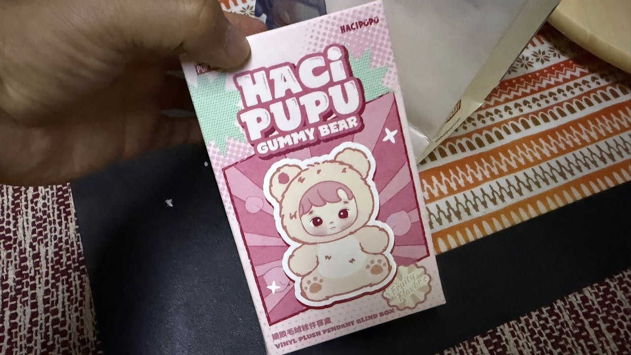 Unboxing Pop Mart Hacipupu Gummy Bear Series-Vinyl Plush Pendant Blind Box #malaysia #popmart