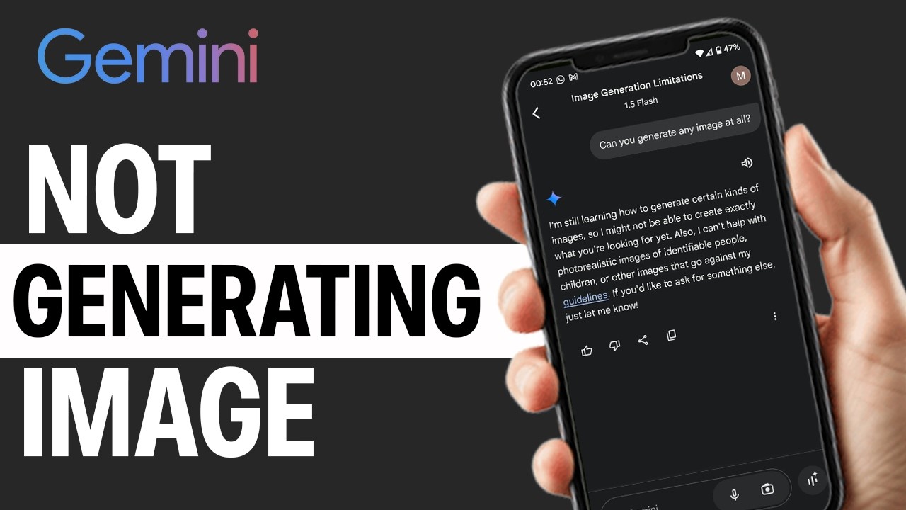 How To Fix Gemini Not Generating Image | Gemini Image Generation Not Working