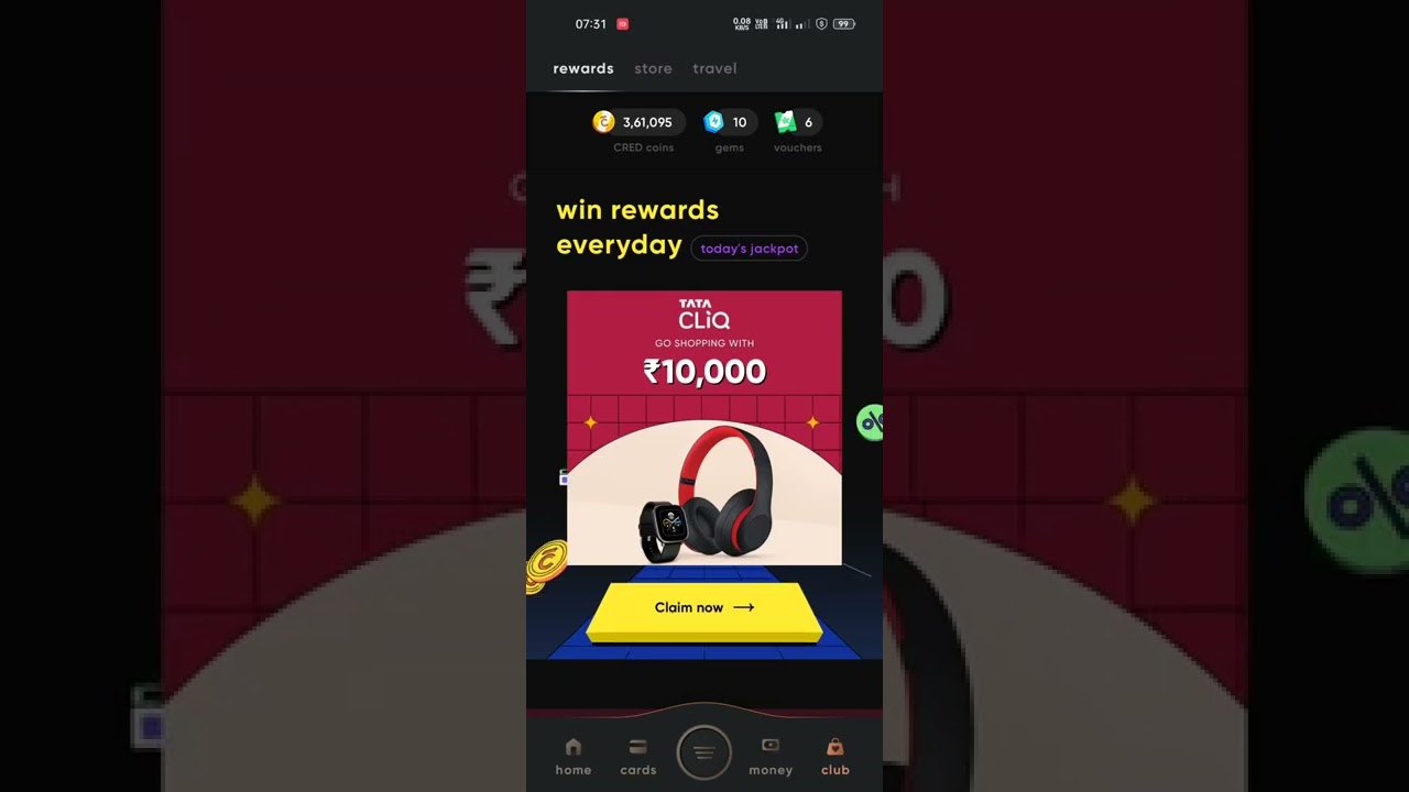 Not able to redeem CRED Gems.