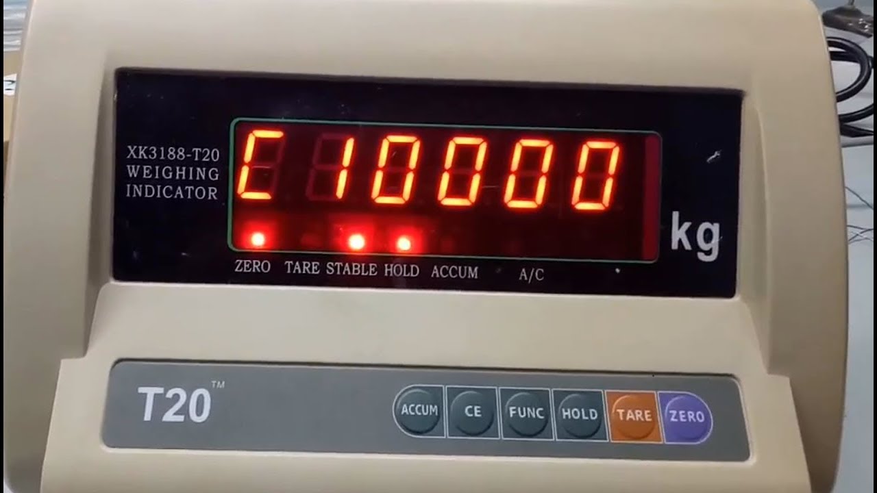 T20 Weighing Scale Calibration Procedure - Digital Weighing Calibration