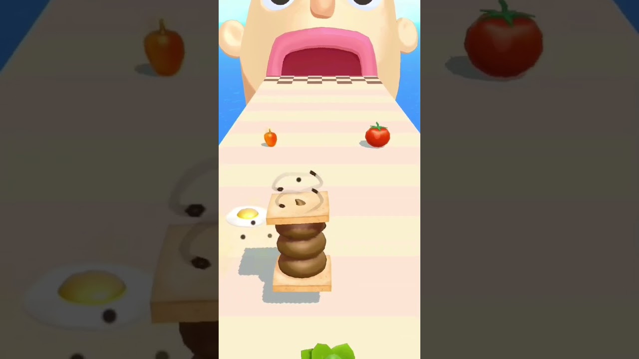 💩 Poop Sandwich Runner Best Funny Mobile Games All Level Gameplay android ios #shorts #tiktokvideo