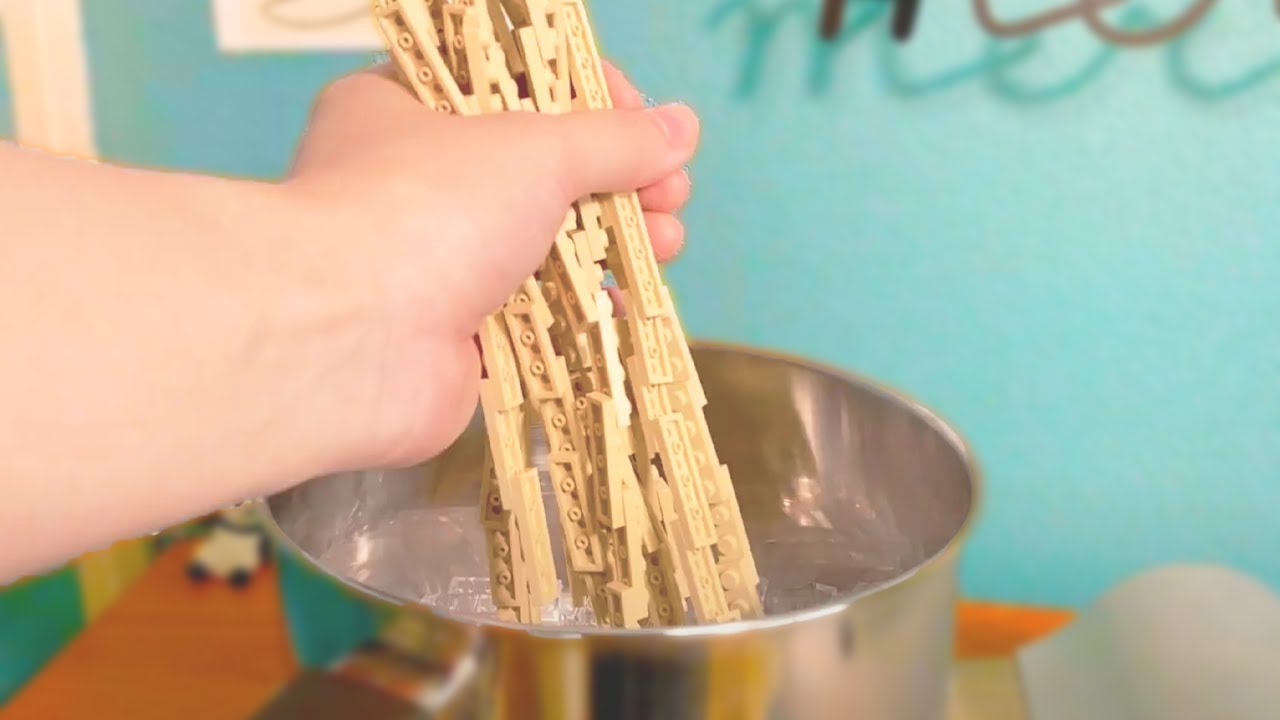 Lego Spaghetti - Lego In Real Life / Stop Motion Cooking & ASMR
