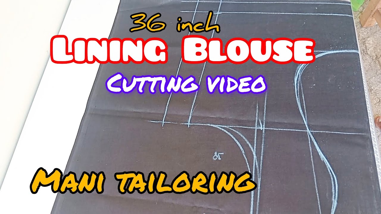 36 inch lining blouse cutting video ✂️Mani tailoring 