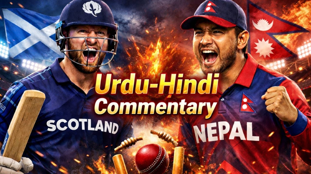 Scotland vs Nepal Live Score | SCO vs NEP Ball by Ball Commentary