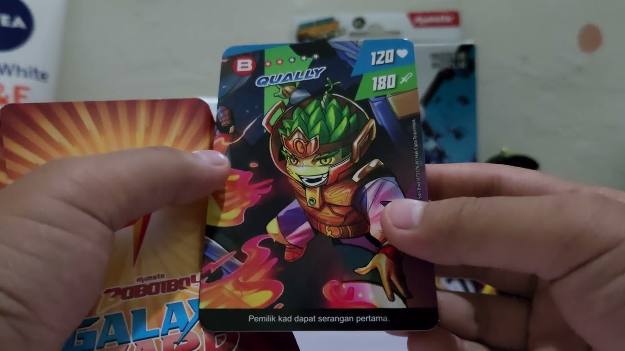 Unboxing Galaxy Card Boboiboy Pek Rumble dan Starter Deck v.4