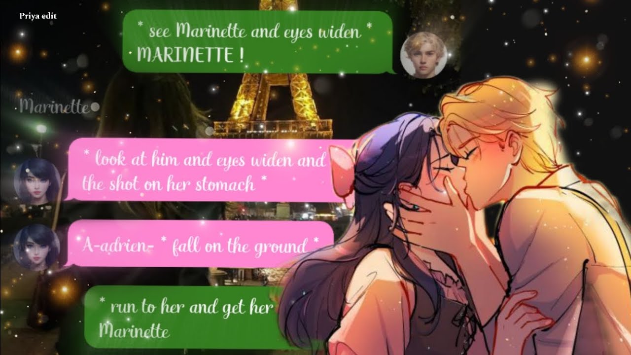 Miraculous texting stories • When he accidentally shots you instead of his enemy • { Priya edit }