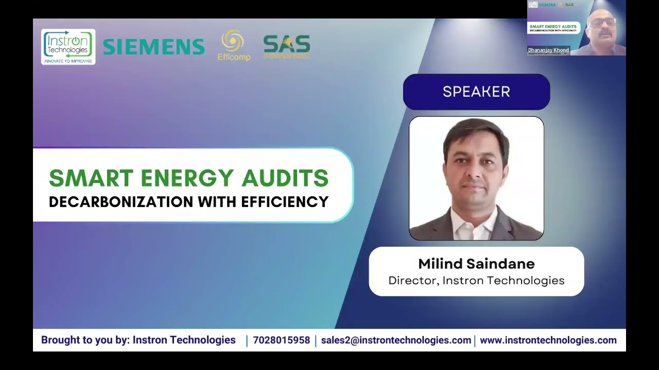 Smart energy Audits Decarbonization with Efficiency - #Webinar by Instron Technologies