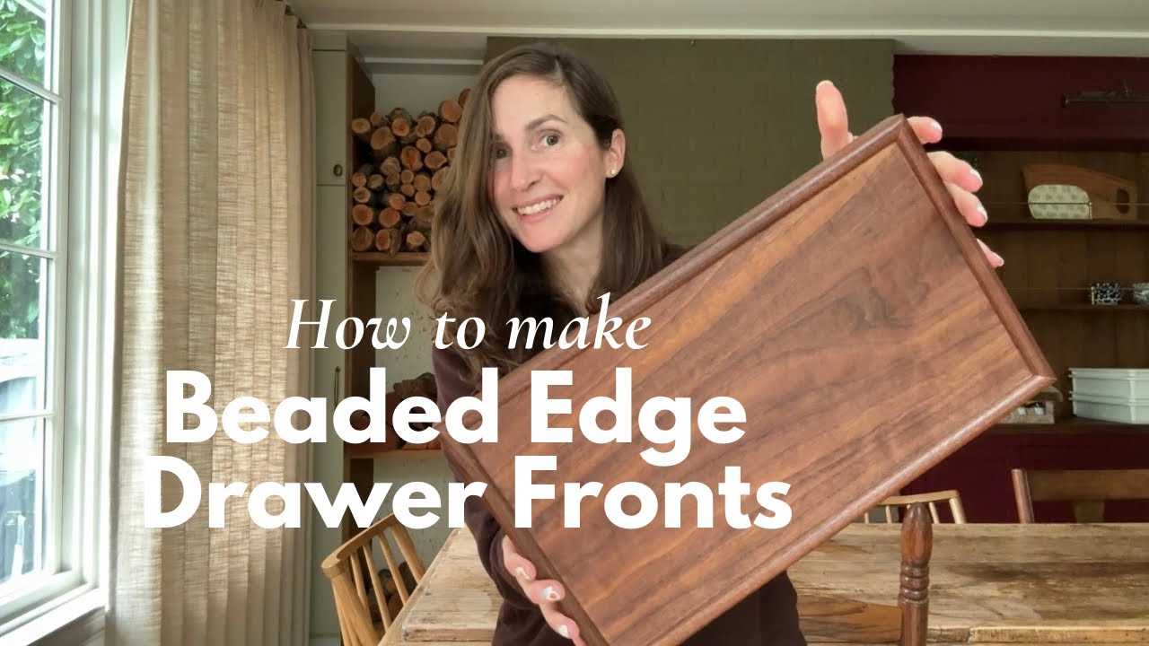 How To Make Beaded Edge Drawer Fronts (Walnut Vanity Build Part 5)