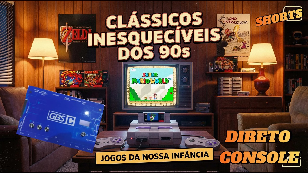 (SHORTS) JOGOS RETRO Aleatorio Direto Video Gamer Super Nintendo #shorts