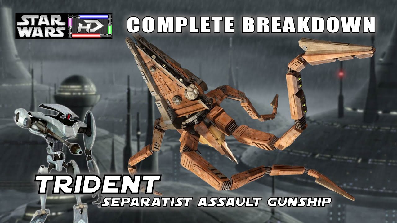 A Separatist Squid Ship? Trident-class Assault Gunship breakdown |Star Wars Hyperspace Database